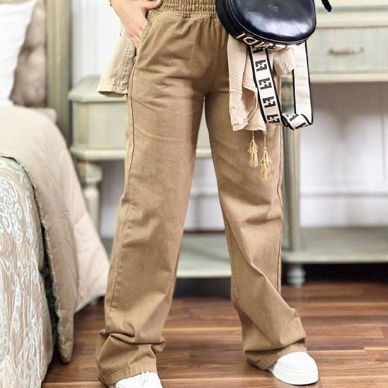 شلوار بگ استایل کمر کش (پک 6 عددی)