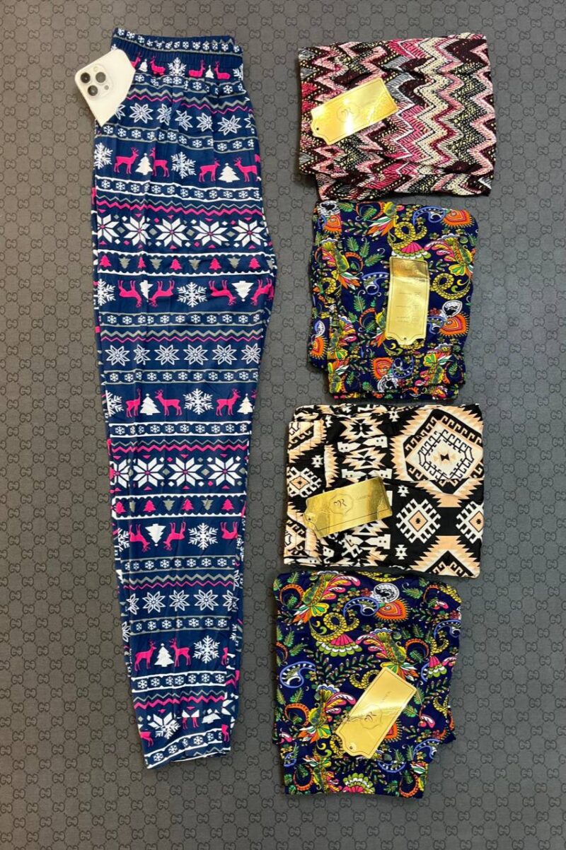 شلوار گیاهی طرح دار (پک 6 عددی)