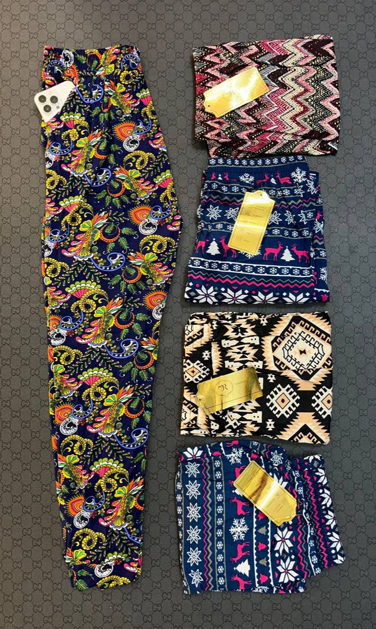 شلوار گیاهی طرح دار (پک 6 عددی)