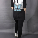 تیشرت لانگ لش پروانه (پک 4 عددی)