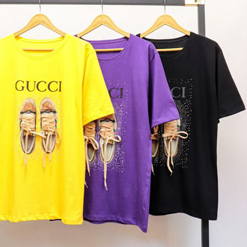 تیشرت کتونی بندار نگینی رنگی سایز لش (پک 6 عددی)