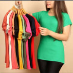 تیشرت نیم استین رنگی  (پک 6 عددی)