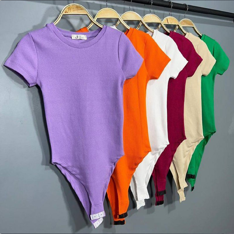 بادی نیم استین رنگی  (پک 6 عددی)