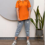 تیشرت نیم زیپ جلو مغزی (پک 6 عددی)