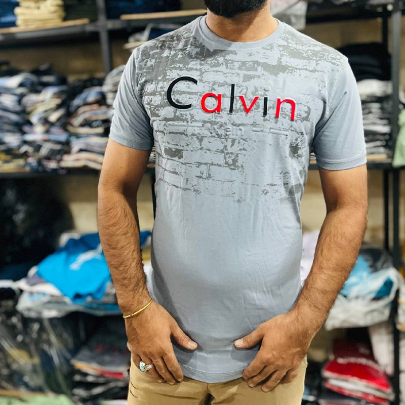 تیشرت مردانه چاپ برجسته (پک 6 عددی)