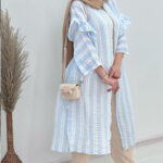 مانتو بلند مدل گلسا  (پک 3 عددی)