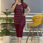 ست تیشرت شلوارک قلبی  (پک 6 عددی)