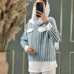 مانتو مدل نازلی (پک 5 عددی)