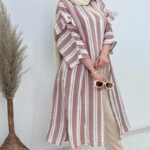 مانتو بلند مدل گلسا  (پک 3 عددی)