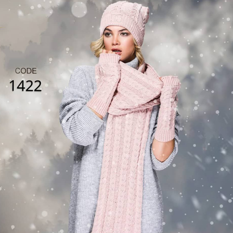 ست شال و کلاه زنانه (پک 5 عددی)