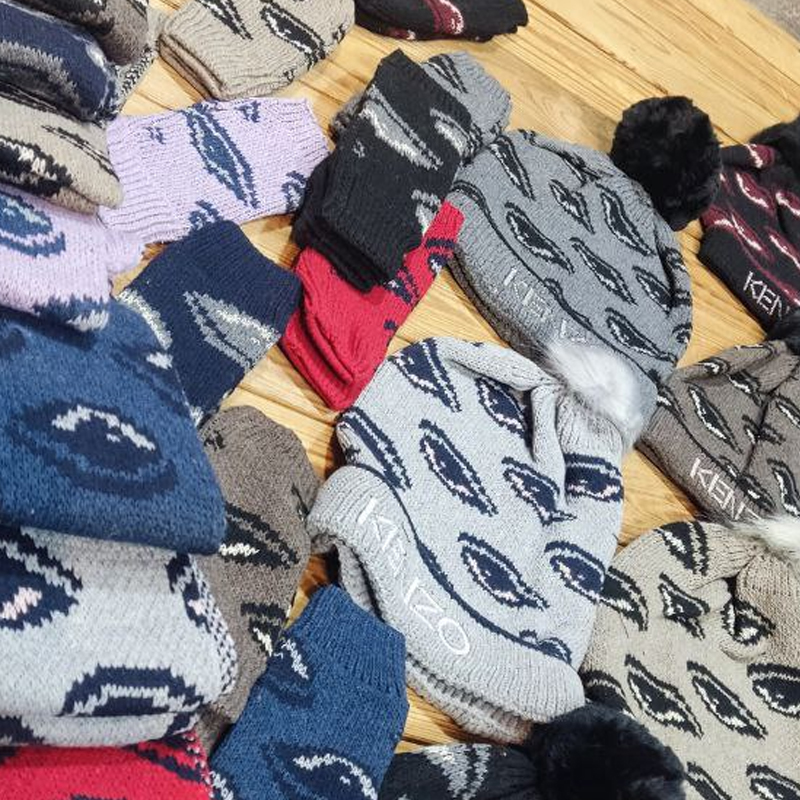 ست شال و کلاه زنانه (پک 5 عددی)