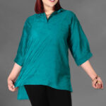 تونیک يقه دار پشت بلند (پک 5 عددی)