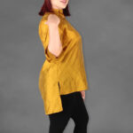 تونیک يقه دار پشت بلند (پک 5 عددی)