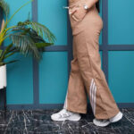 شلوار بگ دمپا نوار دار  (پک 4 عددی)