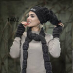 ست شال و کلاه زنانه (پک 5 عددی)