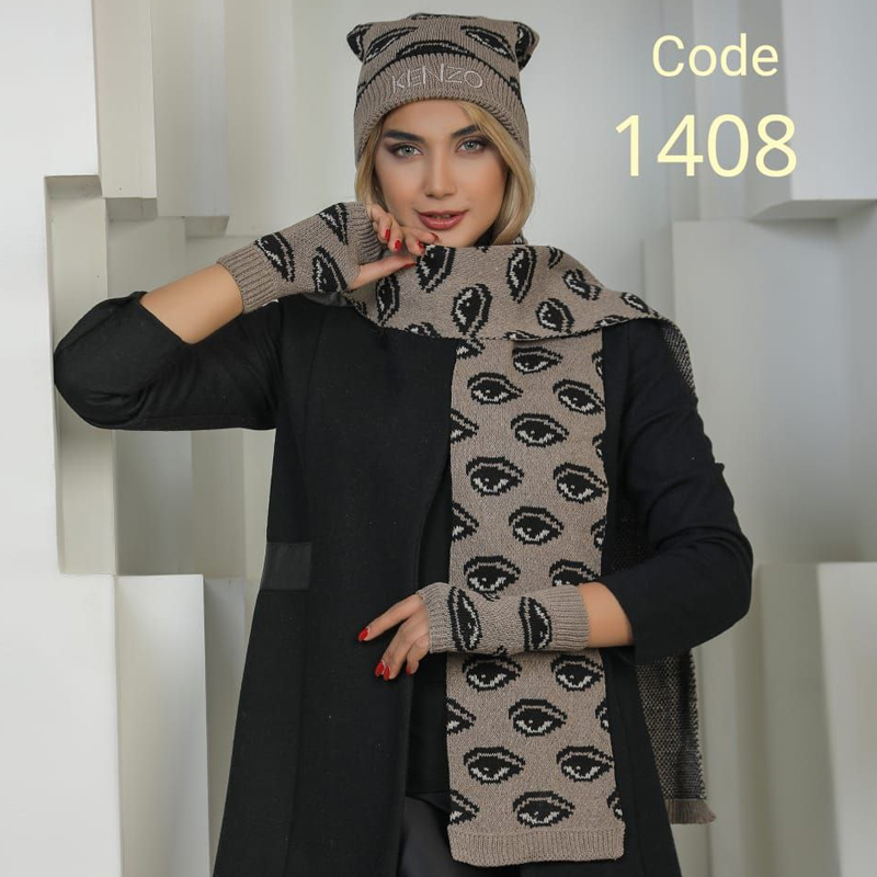 ست شال و کلاه زنانه (پک 5 عددی)