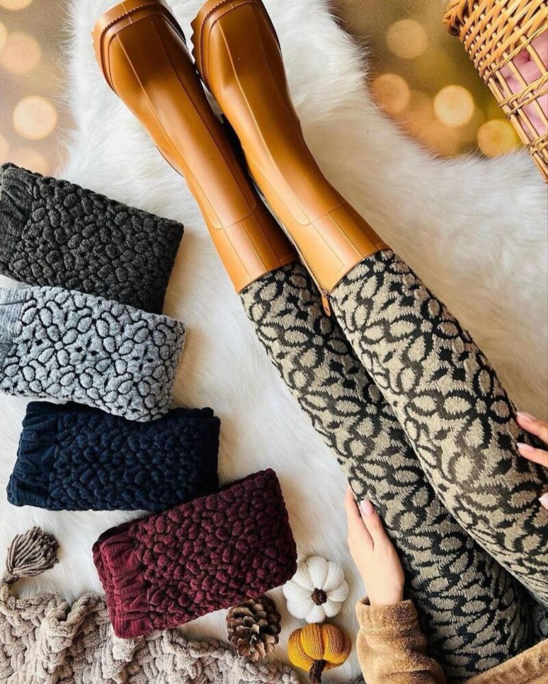 شلوار بافت طرح برجسته (پک 6 عددی)