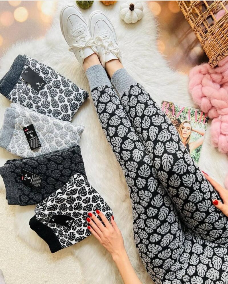 شلوار بافت طرح برجسته (پک 6 عددی)