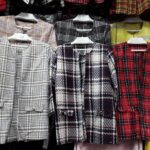 کت شکت چهارخونه یقه گرد (پک 4عددی)