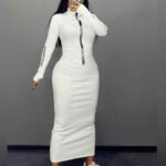 ماکسی بلند نیم زیپ (پک  5عددی)