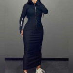 ماکسی بلند نیم زیپ (پک  5عددی)