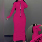 ماکسی بلند نیم زیپ (پک  5عددی)