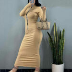 ماکسی بلند نیم زیپ (پک  5عددی)