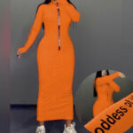 ماکسی بلند نیم زیپ (پک  5عددی)