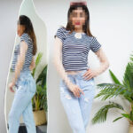 کراپ اشکی راه راه (پک 6 عددی)