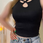 تاپ کراپ یقه هفت(پک 6 عددی)