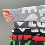 کراپ بافت كيسه اي طرح LOVE(پک6 عددی)