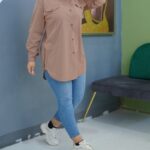 مانتو قواره دار بغل زیپ (پک 4 عددی)