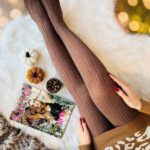 جوراب شلواری گندمی بافتنی اعلا(پک 6 عددی)