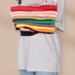 تیشرت لانگ چاپ میکس دختر کوچولو (پک 6عددی)