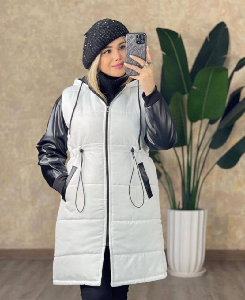 کاپشن آستین چرم(پک 2 عددی)