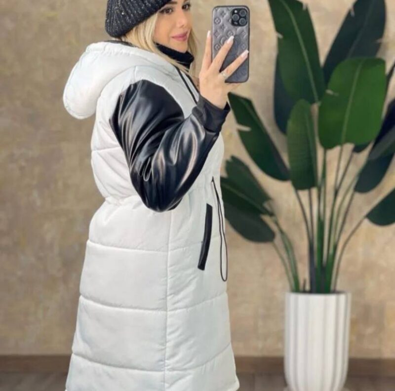 کاپشن آستین چرم(پک 2 عددی)