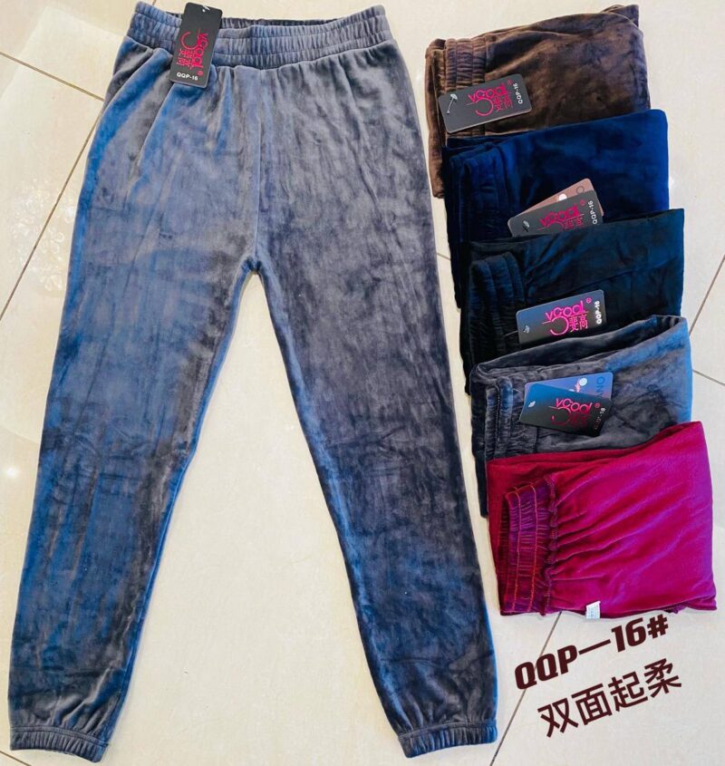 شلوار مخمل قواره دار(پک6 عددی)