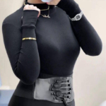 بادی  ساده مشکی  مشکی سفید(پک 4 عددی)