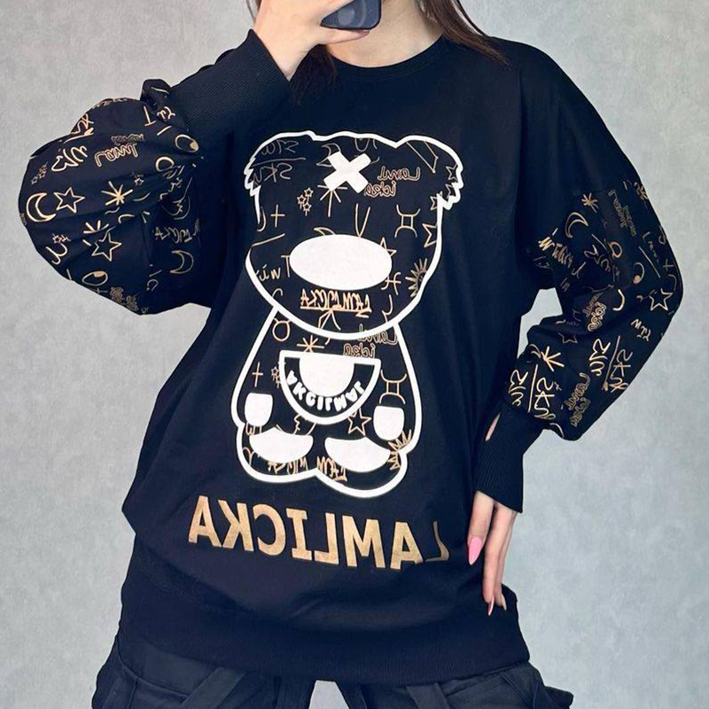 بلوز لانگ استین فینگری خرس(پک 3 عددی)