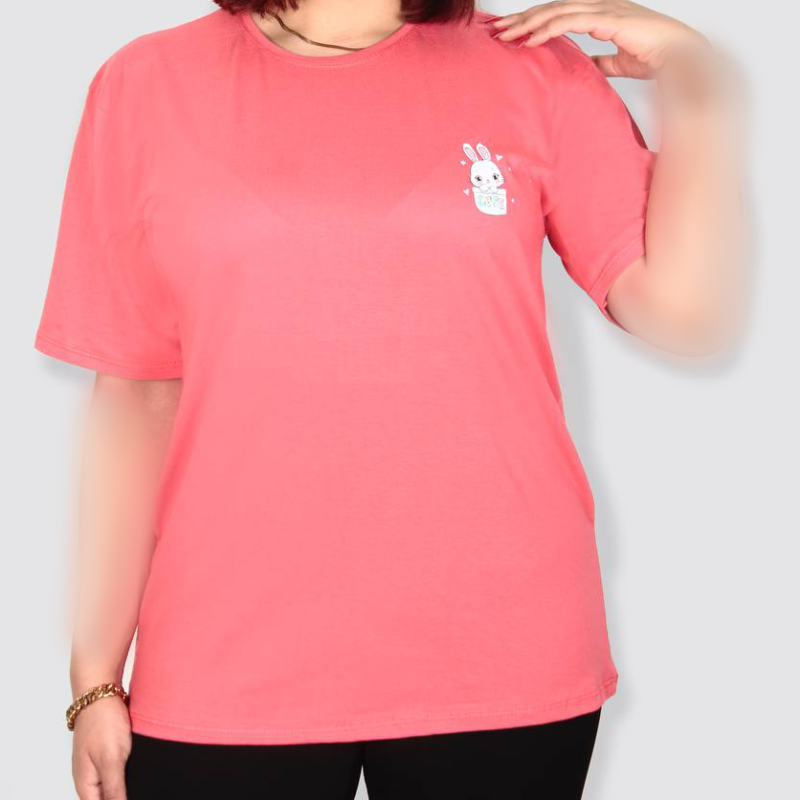 تیشرت لانگ چاپ میکس دختر کوچولو (پک 6عددی)