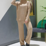 ست بافت تونیک شلوار مدل نسترن(پک 4 عددی)