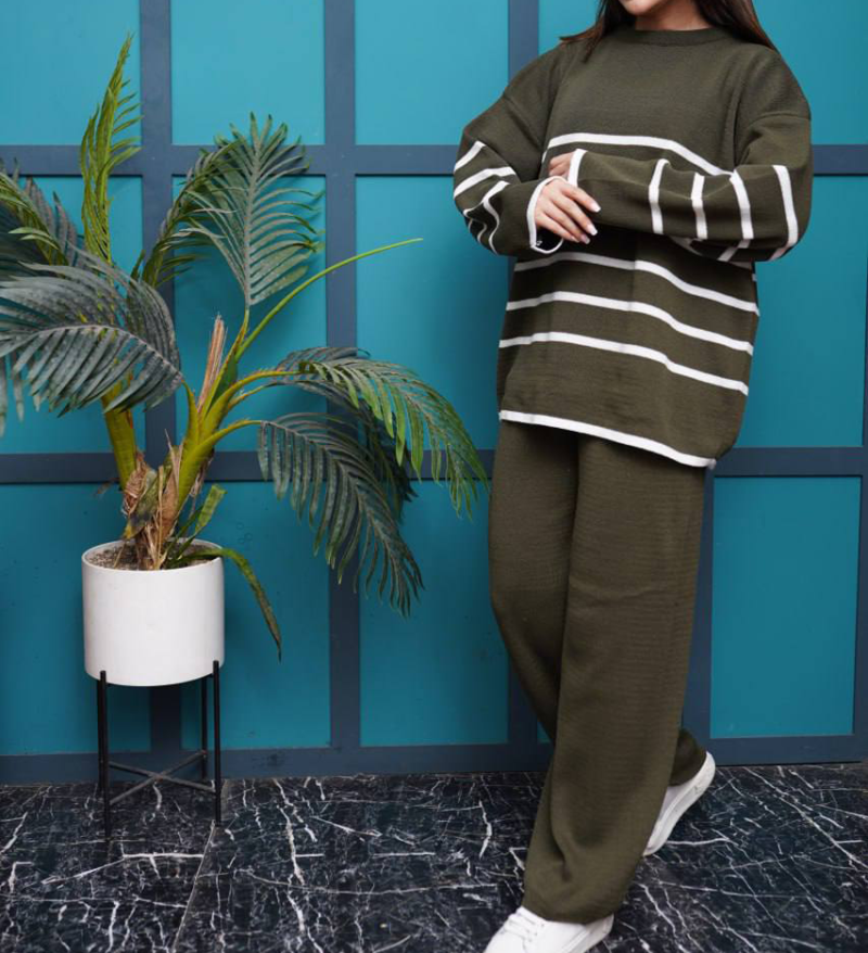 ست بافت فوق العاده لش خطی(پک 5 عددی)