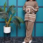 ست بافت فوق العاده لش خطی(پک 5 عددی)