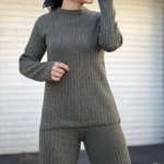 ست بافت تونیک شلوار مدل نسترن(پک 4 عددی)