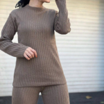 ست بافت تونیک شلوار مدل نسترن(پک 4 عددی)