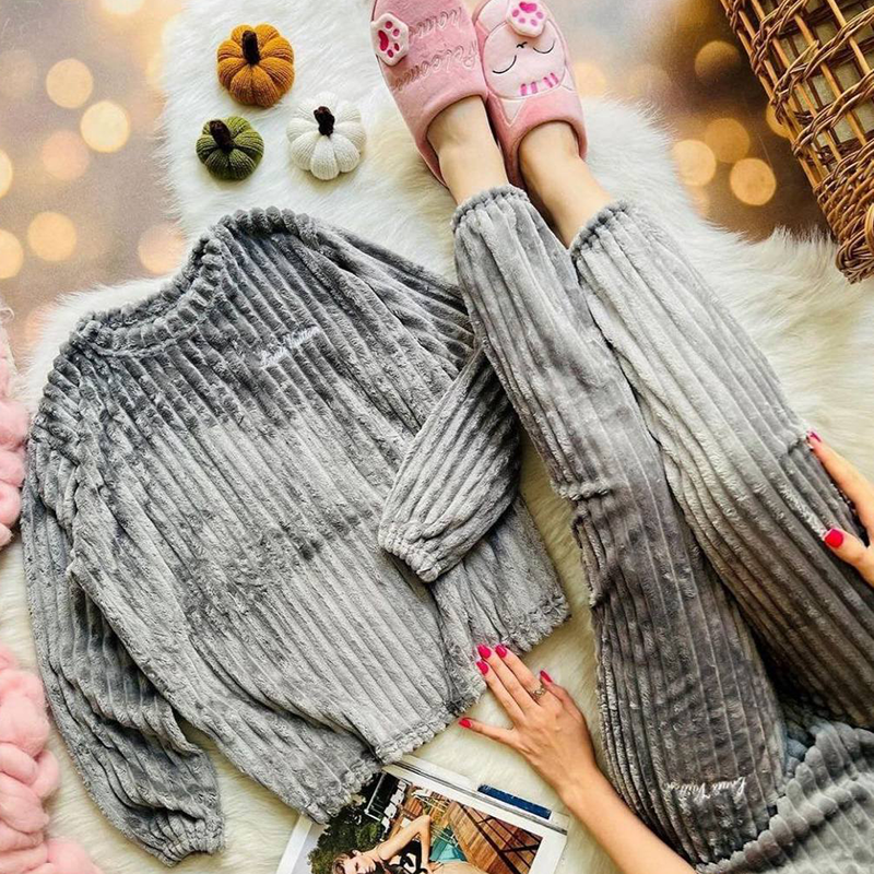 ست حوله ای بلوز و شلوار(پک 5 عددی)