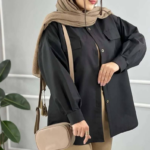 مانتو کت ۲جیب قاپکدار(پک5 عددی)