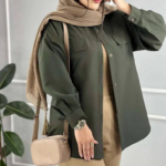 مانتو کت ۲جیب قاپکدار(پک5 عددی)