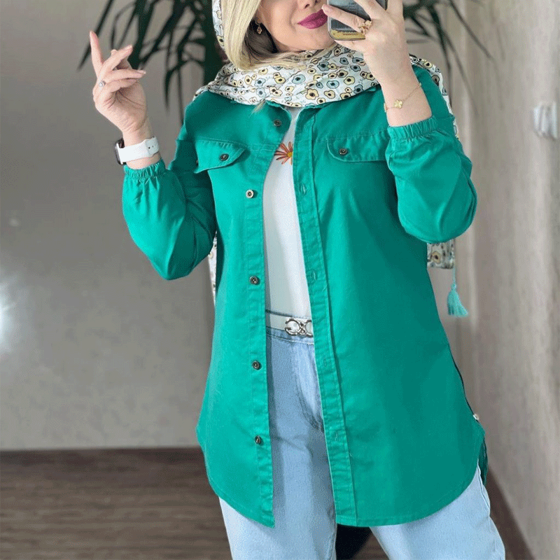 مانتو-کتان-بغل-زیپ