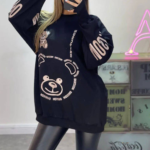 بلوز لانگ استین فینگری خرس(پک 3 عددی)